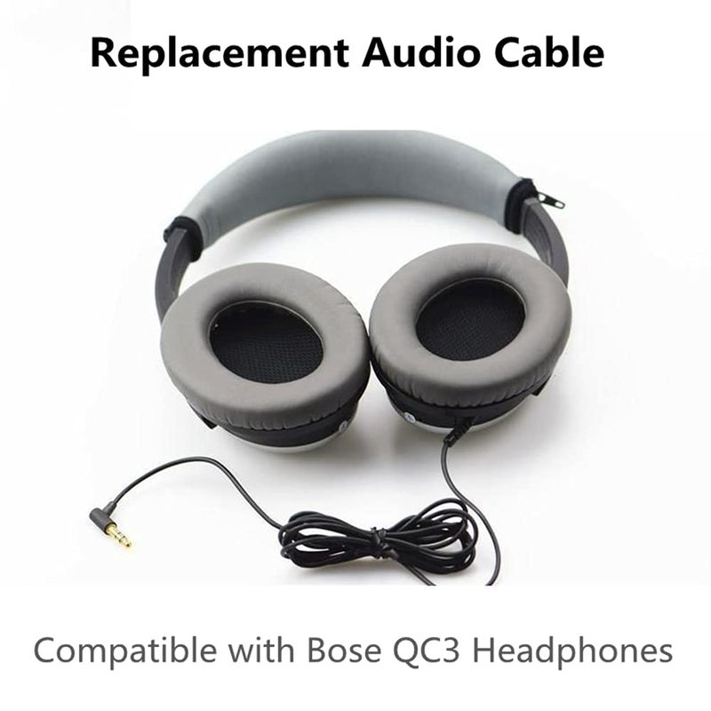 Saipomor QC3 Replacement Audio Cable Compatible with Bose QuietComfort 3 QC3 Headphones - Image 2
